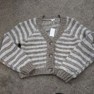 Z SUPPLY “Campfire” metallic stripe sweater (Size S, NWT)